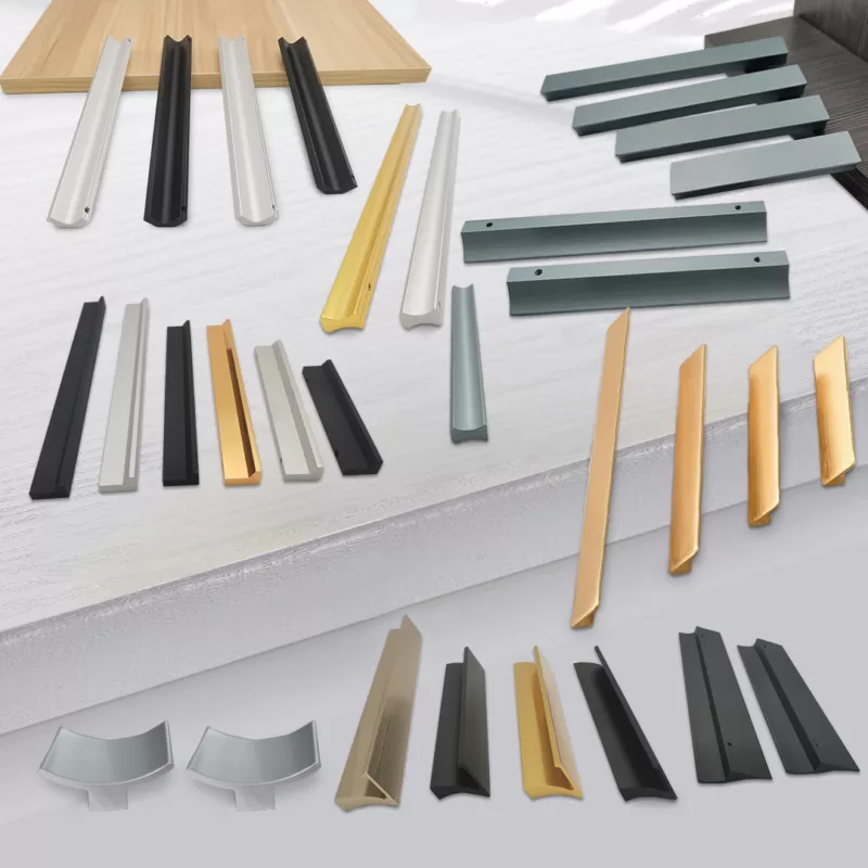 Custom aluminum home handles for wardrobe handles door handles cabinet handles