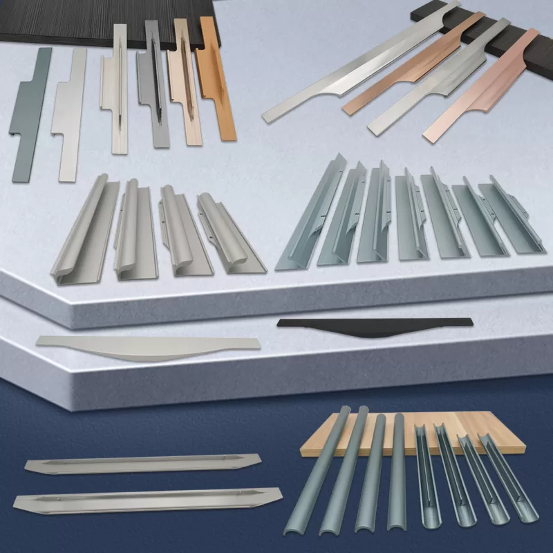 Custom aluminum home handles for wardrobe handles door handles cabinet handles