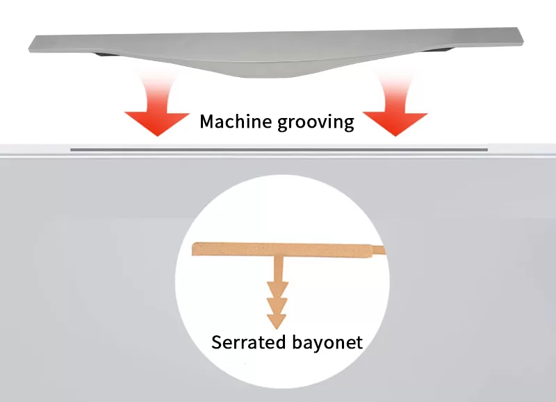 Slotted recessed installation