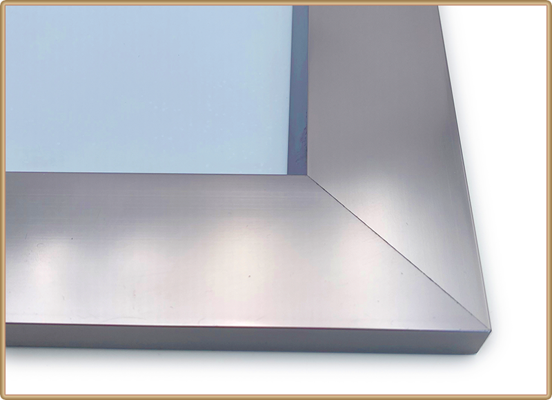 alt="Hidden Frame Mirror Cabinet Door For Restrooms and Bathrooms"